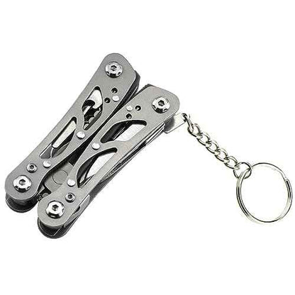 Small Multitool Pliers,Outdoor Pocket Multitools Mini Pliers,Best Gifts for Mens, Boys, Birthdays, Christmas, Friends, 15 In 1 Stainless Steel Accessible Tools(Grey)