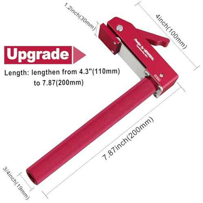 Bench Dog Clamp,3/4"(19mm) Bench Dog Hole Clamp for Woodworking, Adjustable Quick-Lock Bench Clamps for Woodworking, Non-Marring Pads, Long Handle Holdfast for MFT Table (6-Piece Set)