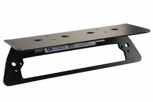 Compatible - No-Drill Antenna Mounting Plate, Fits 2021 Chevrolet Silverado 2500HD w/o Spoiler, Permanent - No Cam - Black
