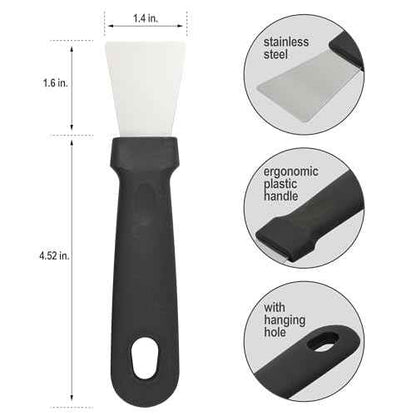 Generic 5Pcs Wire Brush and Scraper Set, Stainless Steel, Brass, Nylon Bristles, 3 Large Brushes, 2 Scrapers, Effortless Handling, Versatile Cleaning, Rust, Paint, Grease Removal