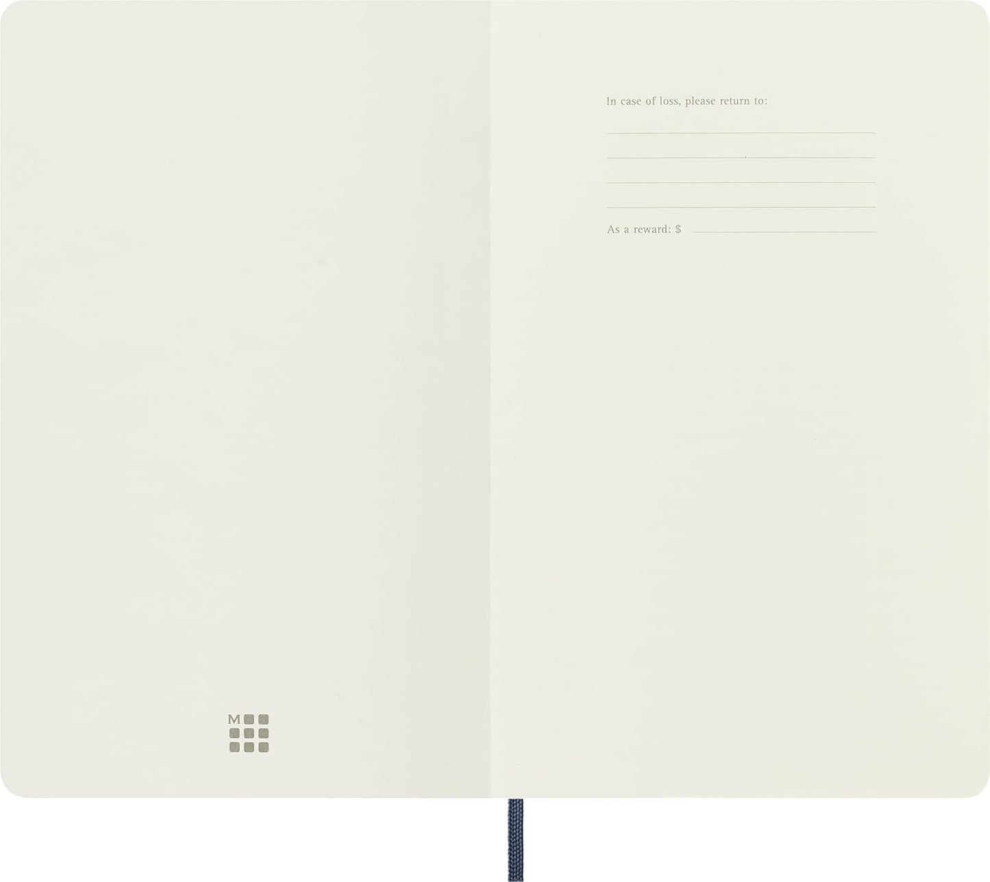 Moleskine Classic Notebook, Soft Cover, Large (5" x 8.25") Ruled/Lined, Sapphire Blue, 192 Pages
