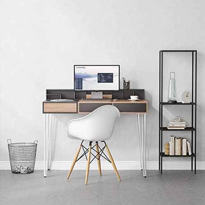 SMARTSTANDARD 28 Inch Hairpin Table Legs, 3 Steel Rods 1/2 Inch Pipe Diameter, 800lbs Load Capacity, Mid-Century Style for Coffee Table, Side Table, Night Stand (White, 4PCS)