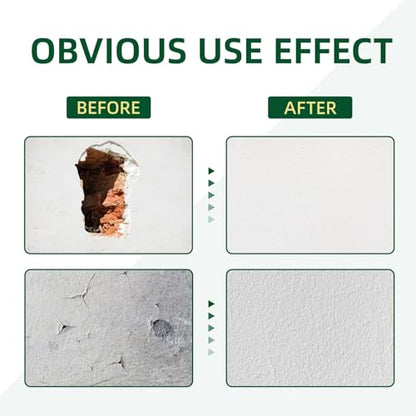 250g Wall Putty Hole Repair, Safe Wall Mending Agent, Drywall Repair Kit with Nozzle,Spackle for Drywall Paste, Easy to Fill Holes for Aluminum Metal Plaster Sheetrock Ceiling