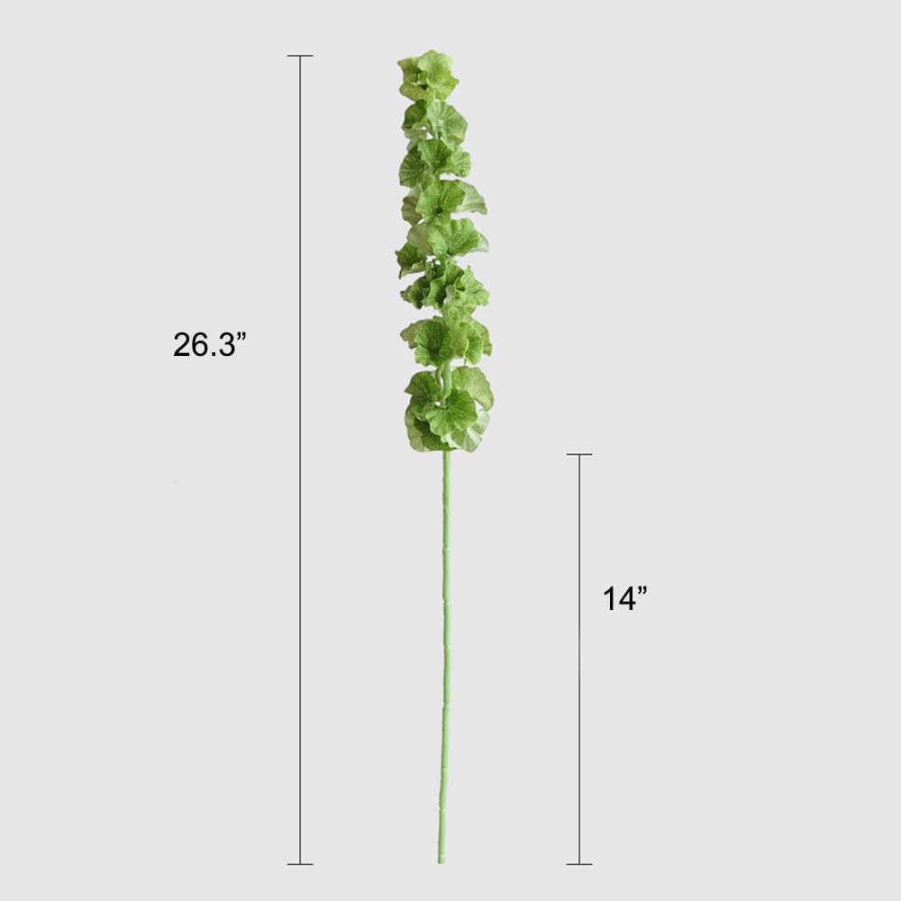 Doment 3Pcs Shell Leaf Artificial Flower Bell Grass Flower Bells of Ireland Long Stem Floral Arrangement Home Office Arrangements Indoor Outdoor Decoration