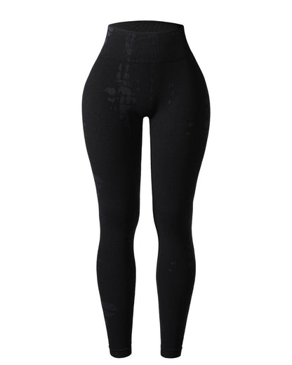 AUROLA Serpent Seamless Scrunch Workout Leggings for Women,Tummy Control Squat Proof Thick Pants,Black,M