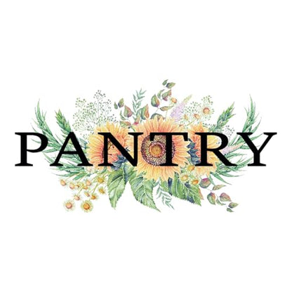 Laundry Room Stickers Bathroom Pantry Signs Vinyl Green Flowers Wall Decal Wall Quote Sticker for Laundry Room Decor(Laundry+Panty+Bathroom)