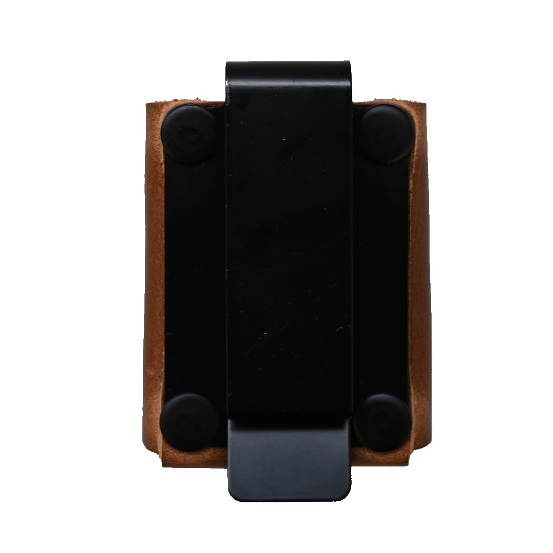 Zippo Lighter Sheath - Belt Clip Zippo Lighter Case - American Bench Craft - Made in USA (Brown)