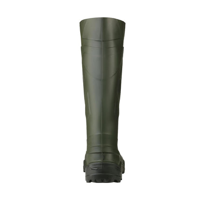 Dunlop Purofort Waterproof Work Boots for Men - Lightweight Insulated Rubber Boots Slip Resistant , Green/Black - 9