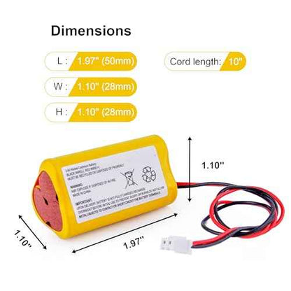 5-Pack 3.6V 900mAh Ni-Cd AA Rechargeable Emergency Light Batteries for Exitronix 10010037, Max Power B2-0031 MH468886, Unitech LEDR-1 6200RP, Dantona CUSTOM-318 OSA230, Replacement Battery.