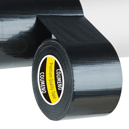 Heavy Duty Masking Repair Tape for Sealing and Repair, Strong Stickness Duct Tape 2inX66FT Black