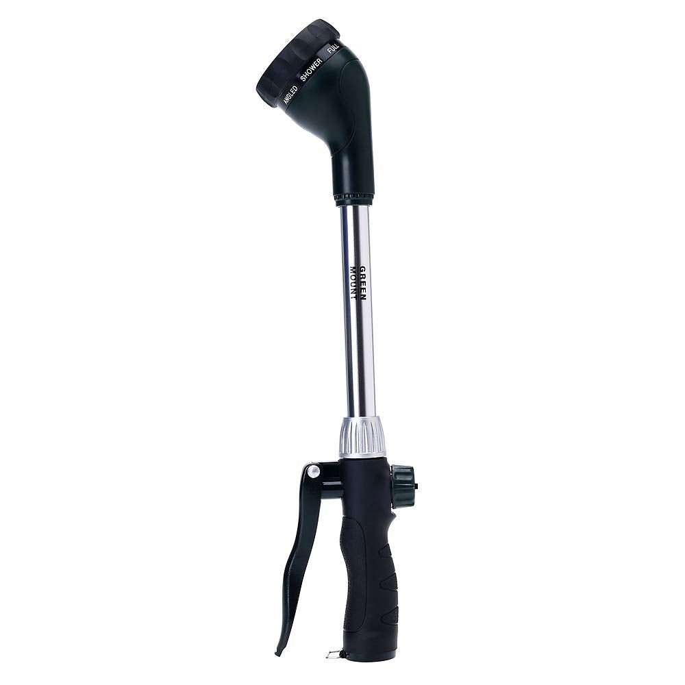 GREEN MOUNT Watering Wand, 16 Inches Sprayer Wand with 8 Watering Patterns for Lawn and Garden Use