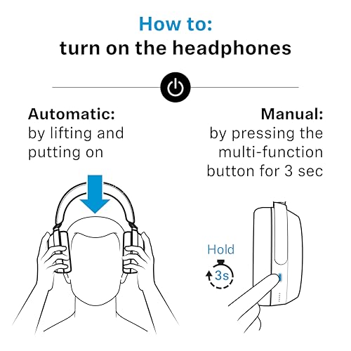 Sennheiser Momentum 4 Wireless Over-Ear Headphones - Bluetooth Headset for Clear Calls with Adaptive Noise Cancellation, Up to 60HR Playtime, Folding Design, Brown
