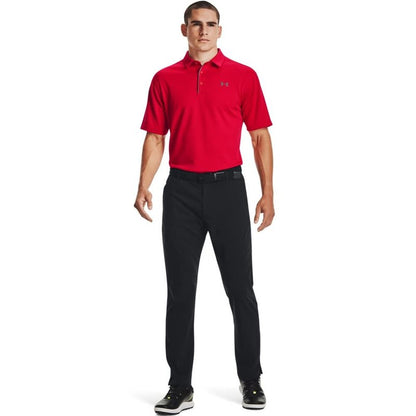 Under Armour Men's Tech Golf Polo , Red (600)/Graphite, Small
