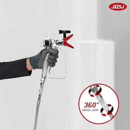 Sprayer Joint 1/4-Inch 360¡ÆRotate Stainless Steel Airless High Pressure Spray Gun Hose Swivel Joint Connector Compatible with Graco Paint Sprayers Hose, Use Mini Boxes for Storage(1 Pack)