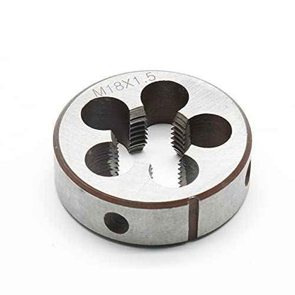 M18 x 1.5 Metric Right Hand Thread Die for Threading, 18mm Thread & 1.5mm Pitch, Alloy Steel