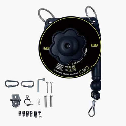 Tool Balancer,1.3?6.6 lbs Spring Balancerwith 79" Retractable Cable ? Adjustable Hanging Tool Holder for Workshop, Assembly Line, and Light Industrial Use
