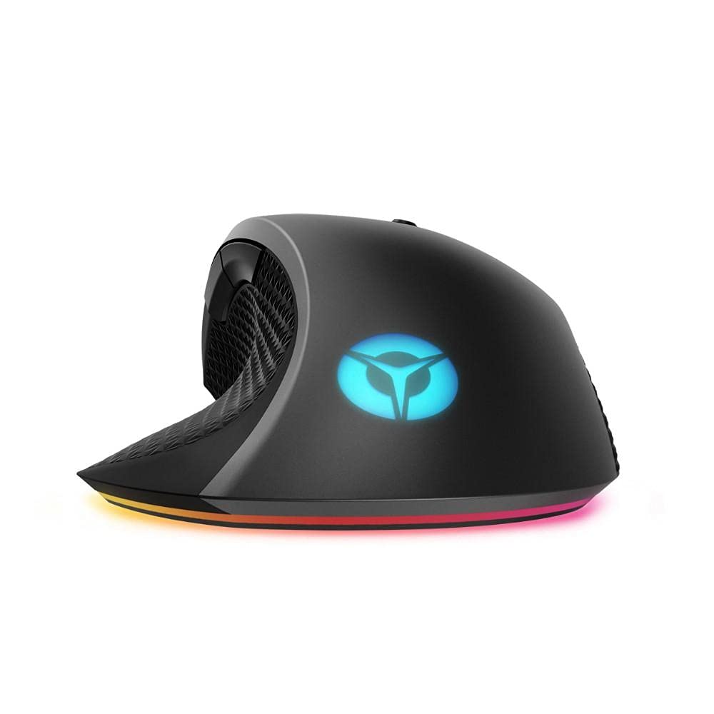 Lenovo Legion M410 Wireless RGB Gaming Mouse – 6 Button Palm Grip Mouse with 16,000 DPI, 53 Hour Rechargeable Battery, 2-Zone RGB Lighting, NVIDIA Reflex Compatible