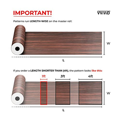 VViViD Ash Wood Air-Release Vinyl Adhesive Tape Roll 1¡± x 25ft