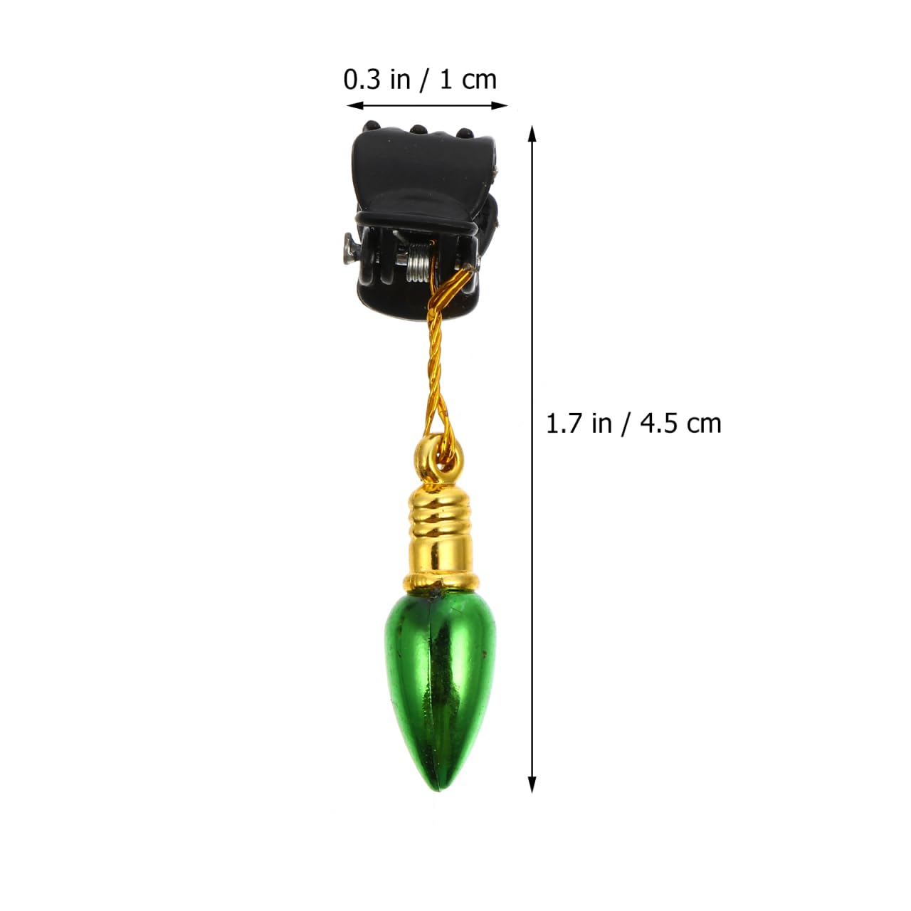 GRIRIW Glossy Beard Clips with Bell Pendant 1.77 Inch Men S Facial Hair Ornaments for Beard Decorations and Christmas Tree Hair Decor