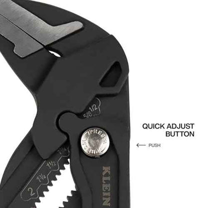 Klein Tools D53110 Compact Plier Wrench, High Leverage Multi-Use Adjustable Plier Wrench with Smooth Jaws, 10-Inch