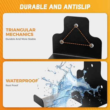 Garage Organizer, Garden Power Tool Hanger, Trimmer Rack, Weed Whackers Holder Wall Mounted, for Grass Trimmer, Hedge Trimmer, Garage Trimmer, Garden Tools (2 Pack)