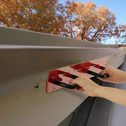 Blulu 2 Pack 24 in Steel Sheet Metal Folding Tool with Grips for Standing Seam Roofing Panels Drip Edge Folding Tool Sheet Metal Bender Hand Fits HVAC Applications Pipe Fitter Bending Supplies, Red