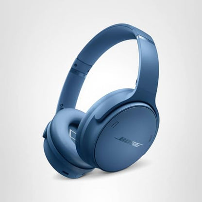 Bose QuietComfort Bluetooth Headphones, Wireless Headphones with Active Over Ear Noise Cancelling and Mic, Deep Bass, Up to 24 Hours of Playtime, Blue Dusk - Limited Edition Color