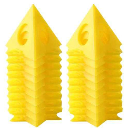 EMVANV 20pcs Painters Cone Stands, Woodworking Furniture Door Risers Painters Stand, Mini Cone Paint Stands for Canvas and Door Risers Support, Paint Pouring Suppliers, Canvas Stand(size:20pcs)