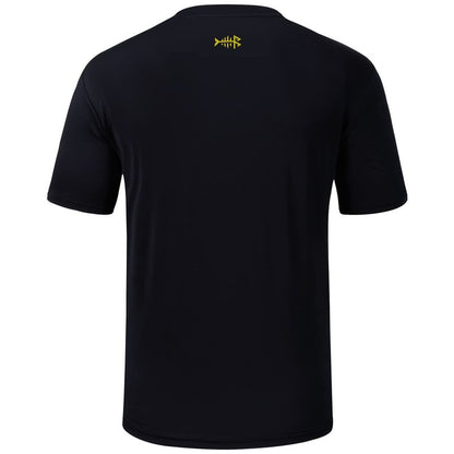 BASSDASH Men’s UPF 50+ Short Sleeve Fishing Shirts Performance Cooling UV Sun Protection Hiking T-Shirts Black