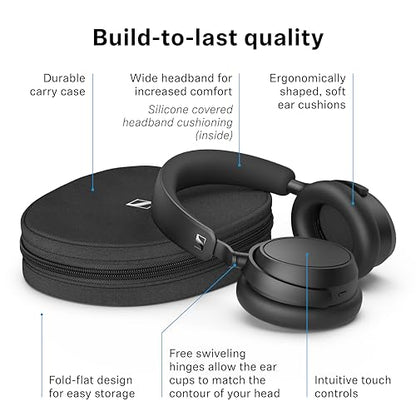 Sennheiser ACCENTUM Plus Wireless Bluetooth Noise Cancelling Headphones - Quick-Charge Feature, Up to 50HR Playtime, Adaptive Hybrid ANC, for Traveling, School & Work, White
