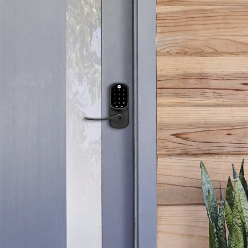 Yale Assure Lever - Keypad Lever Lock (for Doors with no deadbolt) - Keyless Entry with pin Code Unlocking and one-Touch or Auto-Locking - Black Suede