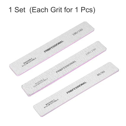 HARFINGTON 5pcs Sanding Sticks 80/100/180 Grit Double Side Moon Shape Polishing Sticks for Fine Rough Sanding Plastic Models Assorted Metal Wood Buffing Sanding Tools