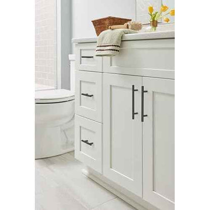 Amerock Bar Pulls 5-1/16 inch (128mm) Center-to-Center Matte Black Cabinet Pull - 10 Pack, 10BX40517MB