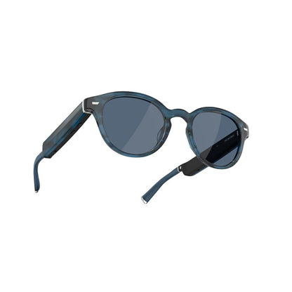 Amazon Echo Frames, an Alexa device (newest model), Smart glasses with Alexa, Modern Rectangle frames in Charcoal Gray with polarized sunglass lenses