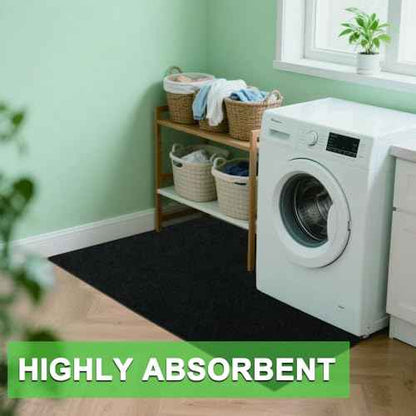 Under Washing Machine Mat, Non-Slip Waterproof Shed Base Flooring Pad for Washer Dryer Fridge Protection Refrigerator Floor Rubber Backing Shock Absorbing Noise Reducing Scratch Prevention