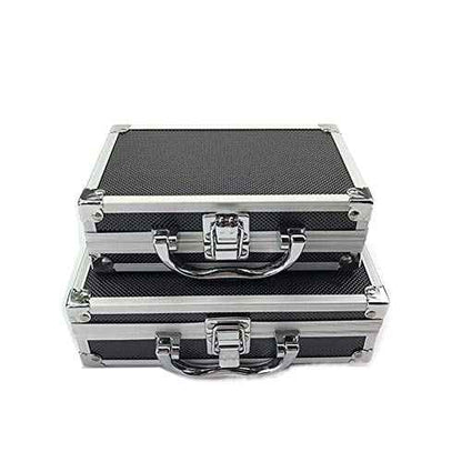 Aluminum Carrying Case,Mini Aluminum Case Foam Briefcase ToolBox Carrying Case Portable Tool Case (215 * 215 * 65mm)