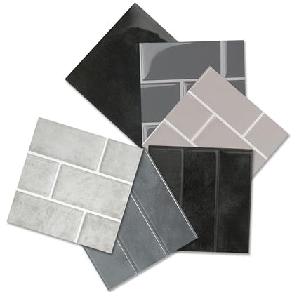 Smart Tiles Sample Kit Smart Tiles - Subway Dark Gray