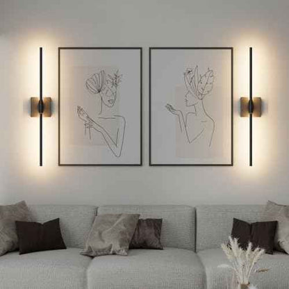 28In Black Vanity Light Modern LED Bathroom Light Fixtures Over Mirror 3000K 360¡Æ Rotatable Bathroom Sconce for Living Room