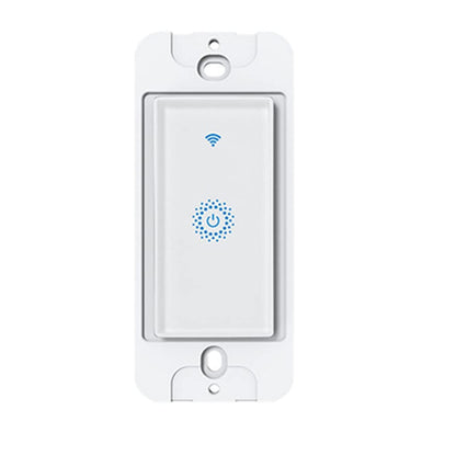 Nexete Smart Wi-Fi Double Light Switch, 2 in1 Single Pole Switch Compatible with Alexa Google Assistant & IFTTT,Remote Control, Timing Function No Hub Required (1-Pack Double)