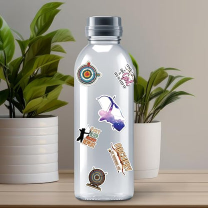Archery Stickers 50 Pieces Vinyl Waterproof Decal for Laptop Water Bottle Phone Car Window Bike Motorcycle Stakeboard Scrapbook Archer Sticker Gifts for Kid Teen Adult