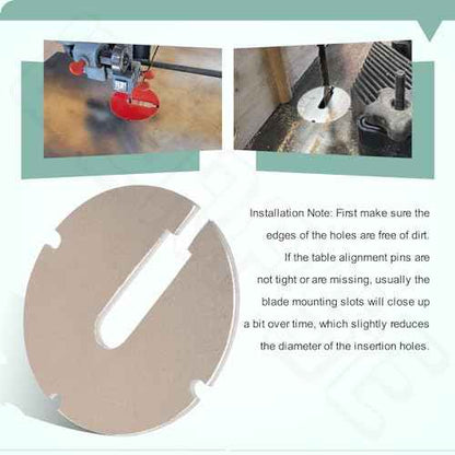 (Pack of 2) 426-02-063-0001 426-02-063-0002 Table Inserts (Diameter: 2.5 in, Thickness: 0.1 in) Compatible With Delta 14 Part/Rockwell 14" Band saws and 24" Scroll saws