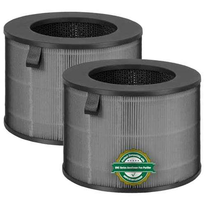U9C Series (U9CV2B/U9CS1C/U9CV1C) Replacement Filter 2-Pack U9CV2B - 3-in-1 True HEPA & Activated Carbon Air Filter, Compatible with LG PuriCare AeroTower Fan Purifier