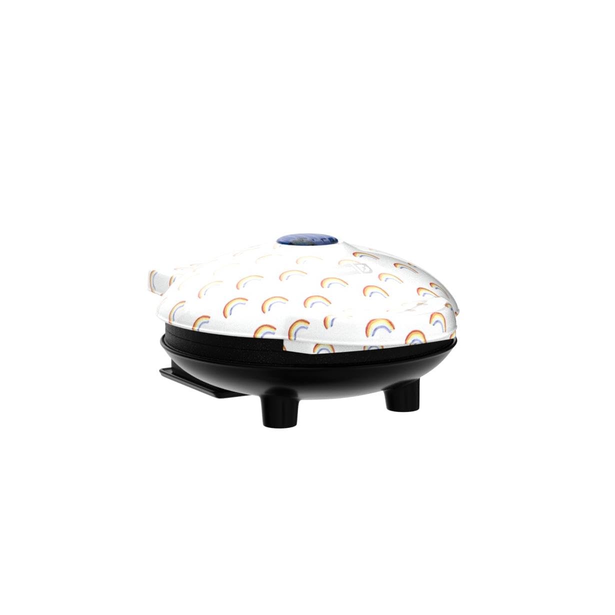 DASH Mini Waffle Maker Machine for Individuals, Paninis, Hash Browns, & Other On the Go Breakfast, Lunch, or Snacks, with Easy to Clean, Non-Stick Sides, Purple Galaxy 4 Inch