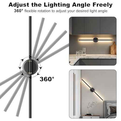Battery Operated Wall Sconces Set of 2, Dimmable 6000mAh Rechargeable Wall Lights, LED Wall Lamp with Remote Control