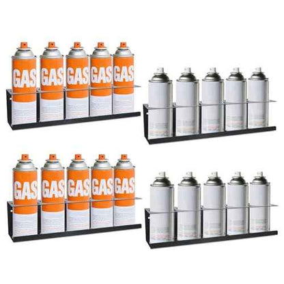 Aerosol Spray Can Holder Rack 4 Packs, Spray Bottle Organizer Wall Mounted Heavy-Duty Steel Paint Bottle Storage Rack for Garage and Workspace