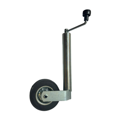 JRS Farm Parts 900 lb Single Wheel Trailer Jack, 17.5" Adjustable Lift Travel | Heavy Duty Bolt-On Tongue Jack for Boat, RV, Camper & Utility Trailers