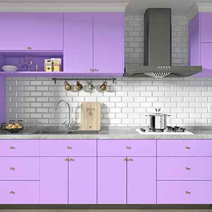 YENHOME Purple Contact Paper Peel and Stick Purple Wallpaper Vinyl Wrap for Cabinets Walls Removable Self Adhesive Textured Peel and Stick Wallpaper for Bedroom Classroom Wall Paper Matte 17.7"X80"