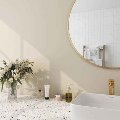 FunStick Taupe Beige Wallpaper Peel and Stick Beige Contact Paper for Cabinets Drawers Countertops Kitchen Vinyl Wrap for Cabinet Wallpaper Waterproof Self Adhesive Wall Paper for Bedroom Walls 16x80
