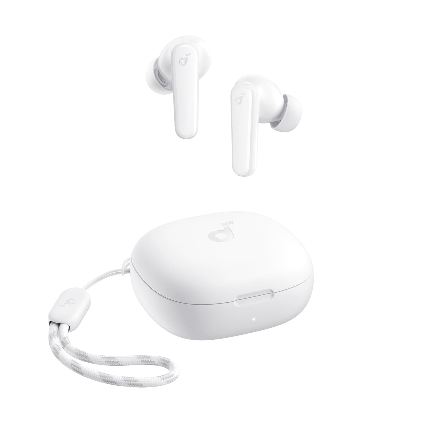 Soundcore by Anker P20i True Wireless Earbuds, 10mm Drivers with Big Bass, Bluetooth 5.3, 30H Long Playtime, Water-Resistant, 2 Mics for AI Clear Calls, 22 Preset EQs, Customization (White)