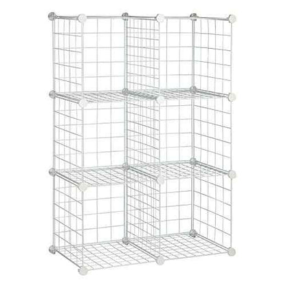 Honey-Can-Do 6 Cube White Storage Set SHF-03521 White